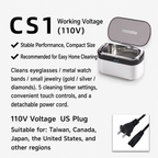 N006 Home Ultrasonic Cleaner – Deep Cleaning for Glasses, Jewelry, Watches & Everyday Essentials