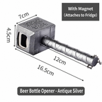 N008 Thor Hammer Bottle Opener – Cool Magnetic Beer Opener for Home Bar & Parties