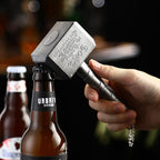 N008 Thor Hammer Bottle Opener – Cool Magnetic Beer Opener for Home Bar & Parties