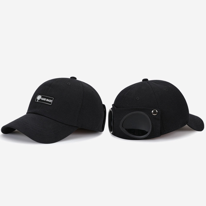 Sun Hat with Built-In Sunglasses