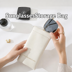 N019 Sunglasses Storage Bag – Soft Protective Case with Built-In Lens Cloth