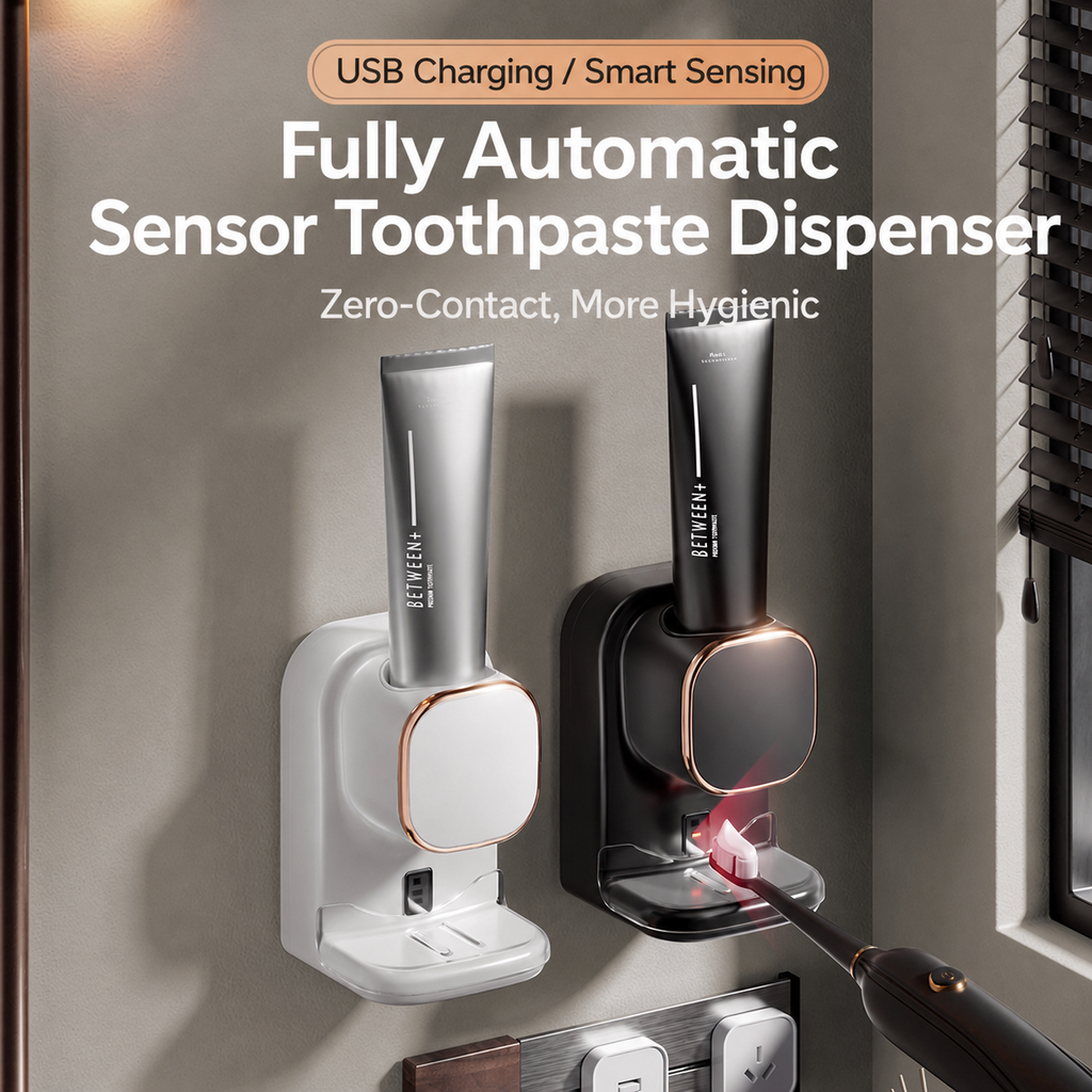 N015 Smart Sensor Toothpaste Dispenser – Touch-Free Automatic Dispensing with USB Charging &amp; 3 Output Levels