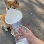 N016 Portable Pet Water Bottle & Food Container – Twist-Release Travel Cup with Foldable