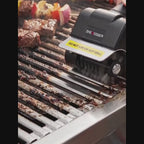 N009 Electric Grill Cleaning Brush – Rechargeable Steel-Wire BBQ Cleaner with Safety Lock & Replaceable Head