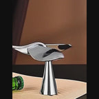 N010 Balancing Bird Bottle Opener – 360° Rotating Stainless Steel Opener with Display Stand