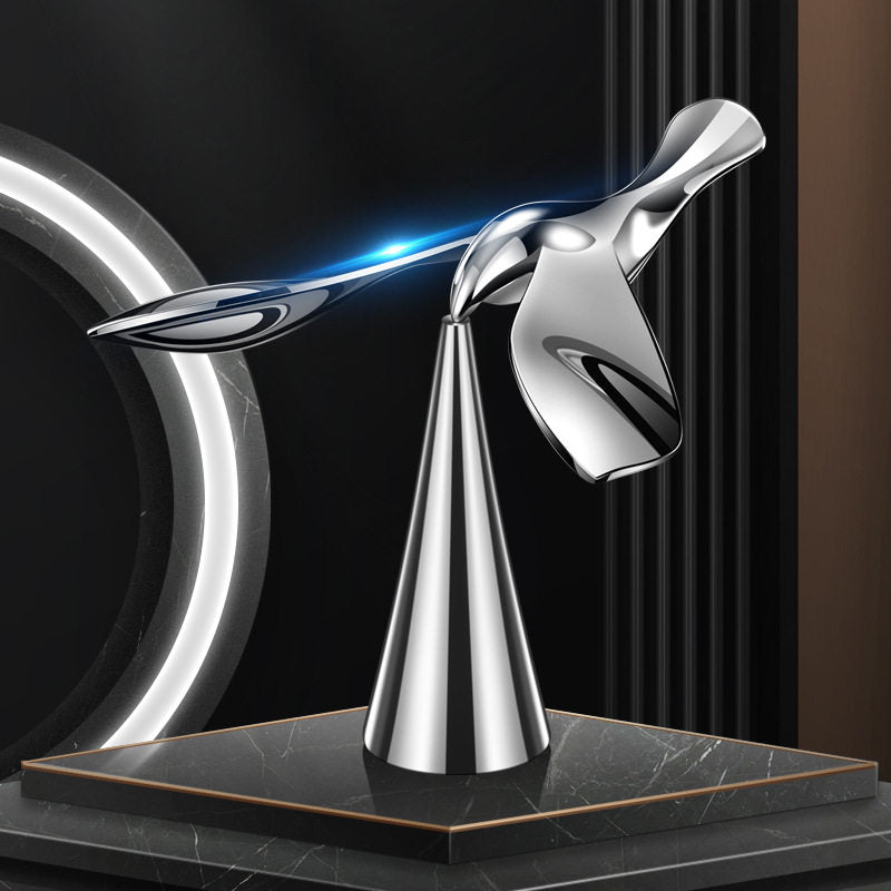 N010 Balancing Bird Bottle Opener – 360° Rotating Stainless Steel Opener with Display Stand